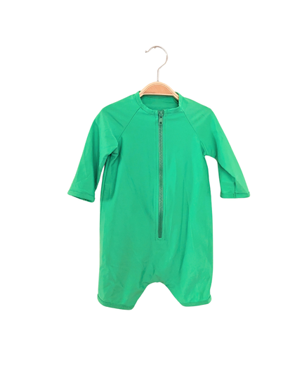 LPN - Maillot une-pièce rashguard vert océan - 12-18m