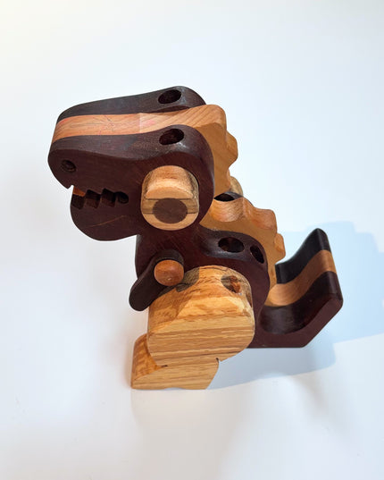 Alain Mailhot - Porte-crayon dino en bois