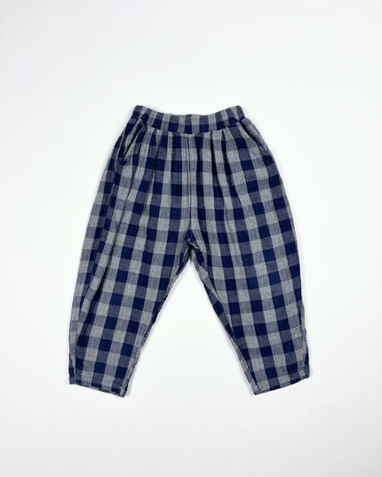 Pantalon carreauté mousseline de coton - 6-7y