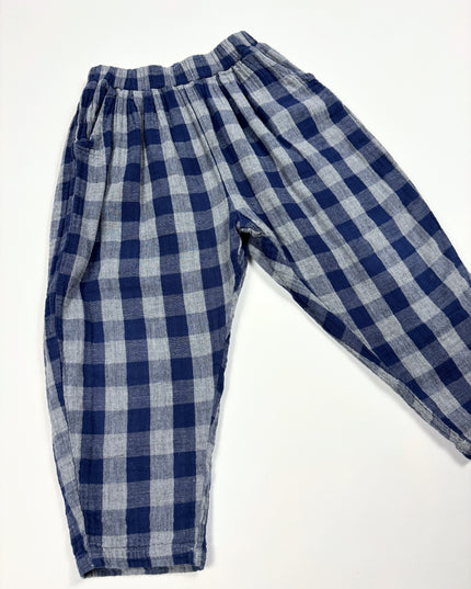 Pantalon carreauté mousseline de coton - 6-7y
