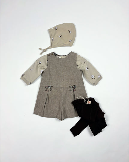 Ensemble Quatuor fleurs de coton - 6m