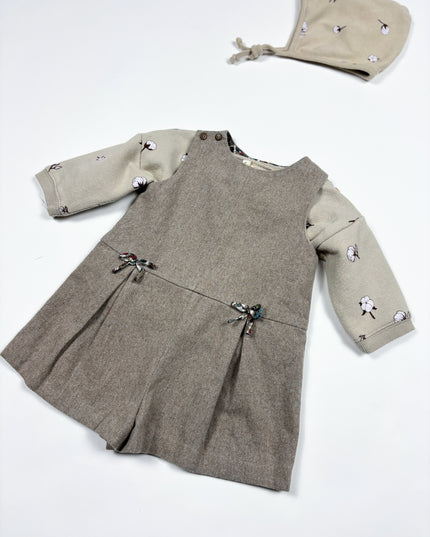 Ensemble Quatuor fleurs de coton - 6m