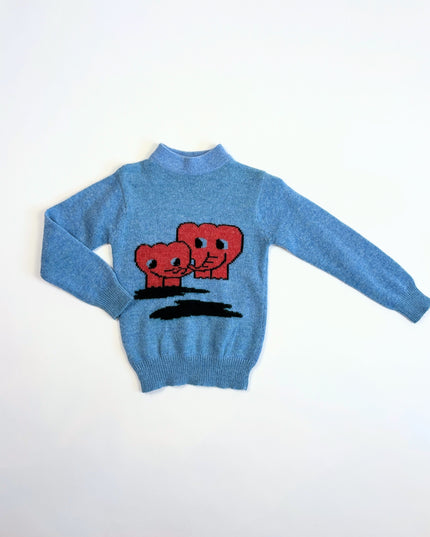 Chandail vintage éléphant rouge - 4-5y