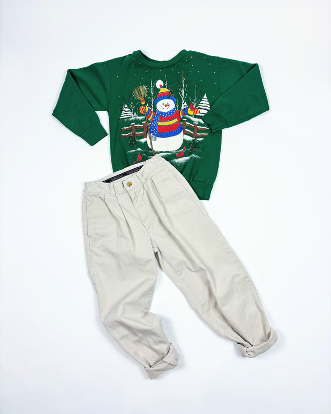 Ensemble Ralph Lauren le bonhomme de neige vintage -6-7y