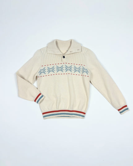 Chandail beige flocons - 5y