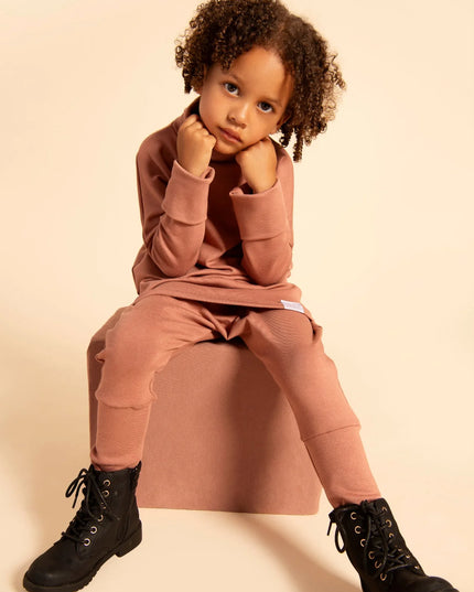 Kid's Stuff - Adjustable Turtleneck - Toasted Almond - 6-18m