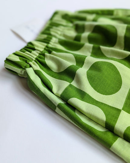 Aime-moi encore - Pantalon géométrique vert - 4-5y