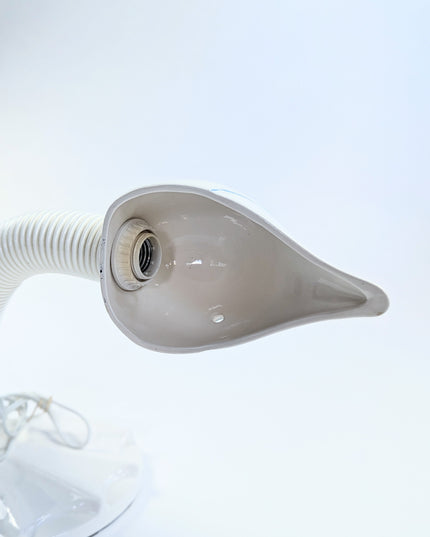 Vintage - Lampe oie goose neck en céramique