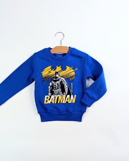Vintage - Pull Batman bleu - 3-4y