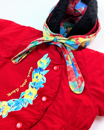 Vintage Deux par Deux - Habit rouge - 12m