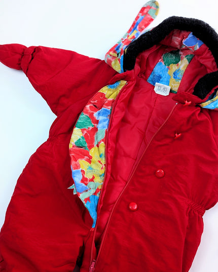 Vintage Deux par Deux - Habit rouge - 12m