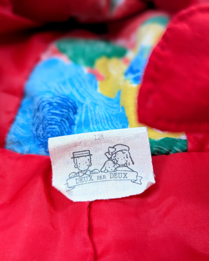 Vintage Deux par Deux - Habit rouge - 12m