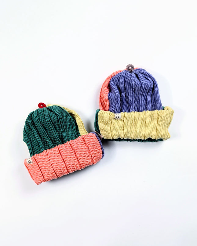 Tuque SORBET mérinos - Colorblock - Junior/Adulte