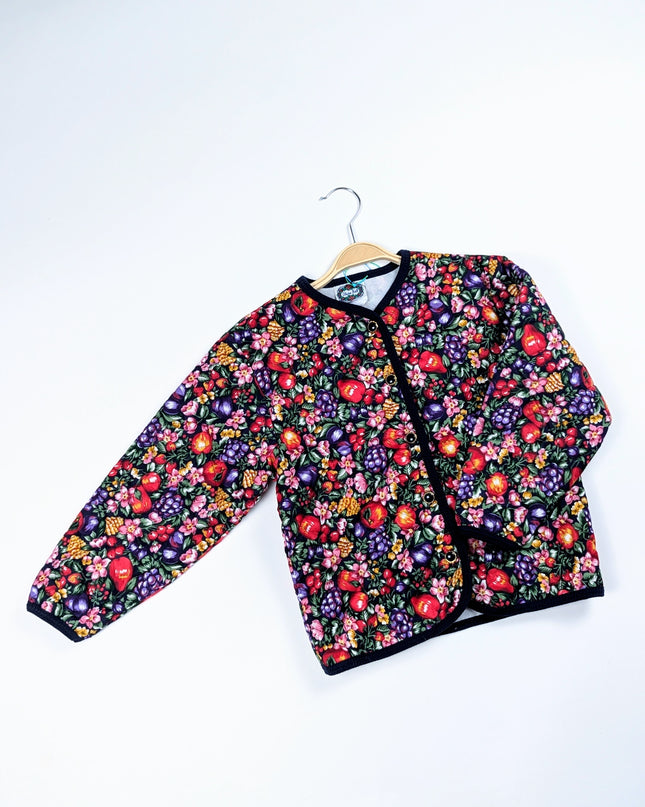 Vintage Claire bell - Veste matelassée fruits - 6-8y