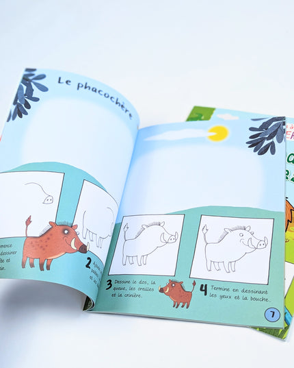 J'apprends à dessiner les animaux sauvages