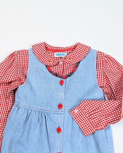 Salopette coeur en fête - 18-24m