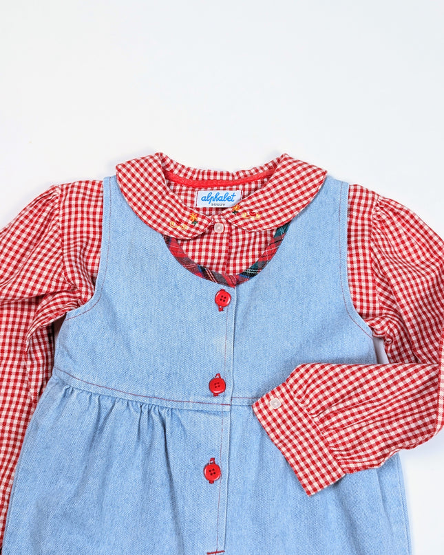 Salopette coeur en fête - 18-24m