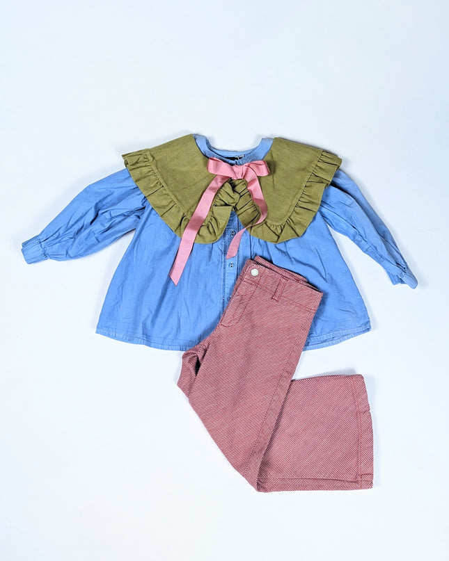 Ensemble Collerette qui change tout - 6-7y