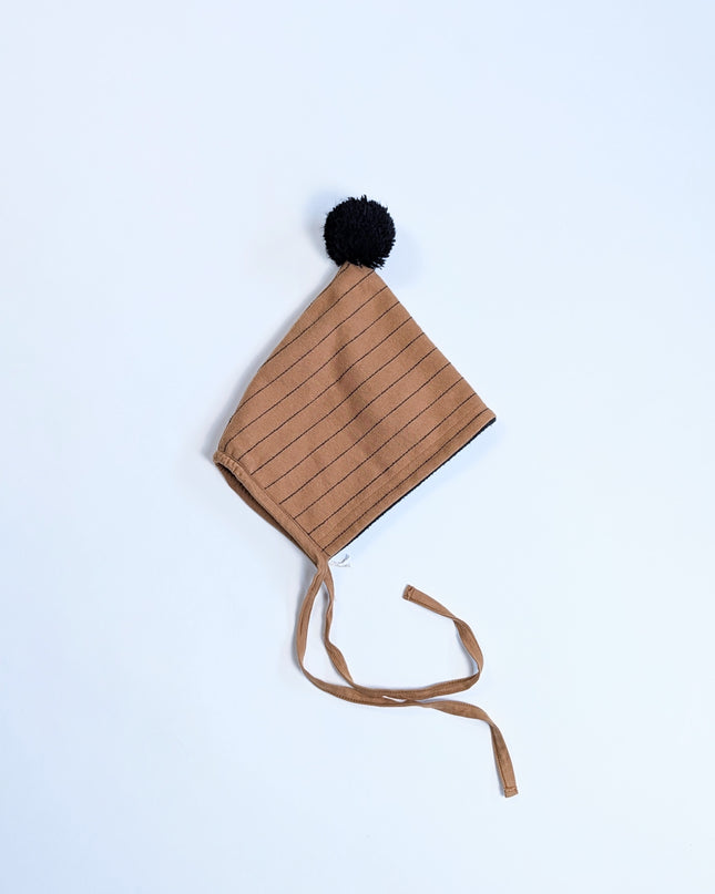 piupia - Bonnet doublé marron - 3-4y