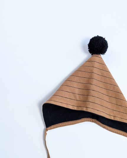 piupia - Bonnet doublé marron - 3-4y