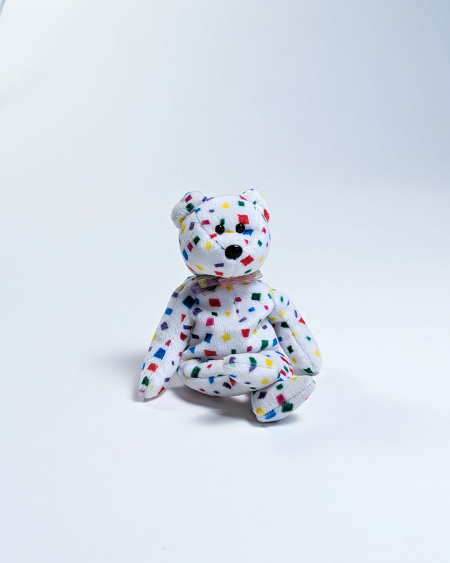 Ty beanie original baby vintage - Peluche Ty 2K l'ourson confettis