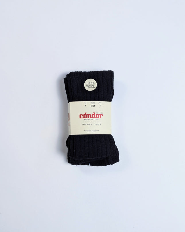 Condor - Collants noirs en laine - 8y