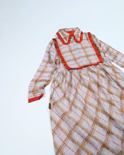 Hebe - Robe à imprimé carreaux - 4-6y