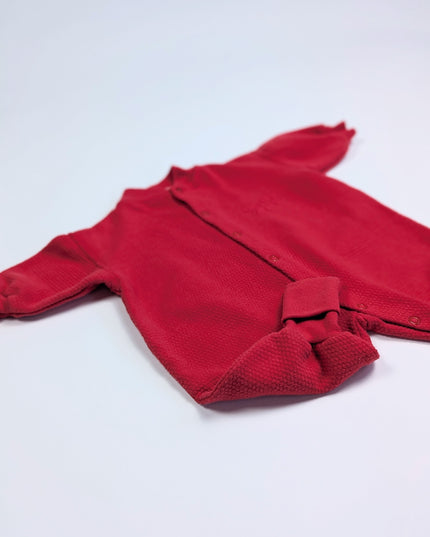 Snugabye vintage - Pyjamas rouge royale -  0-3m