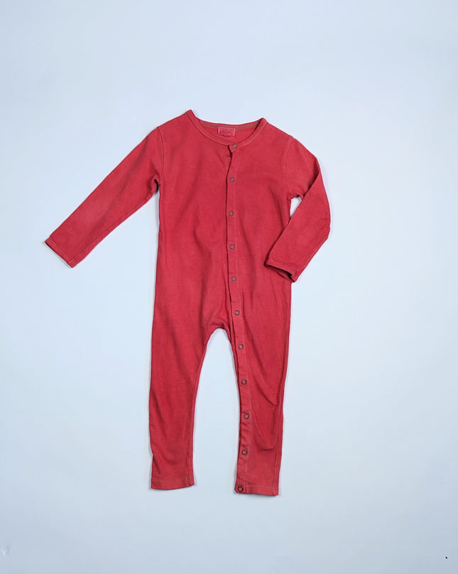 The Simple Folk - Pyjama rouge revalorisé - 18-24m