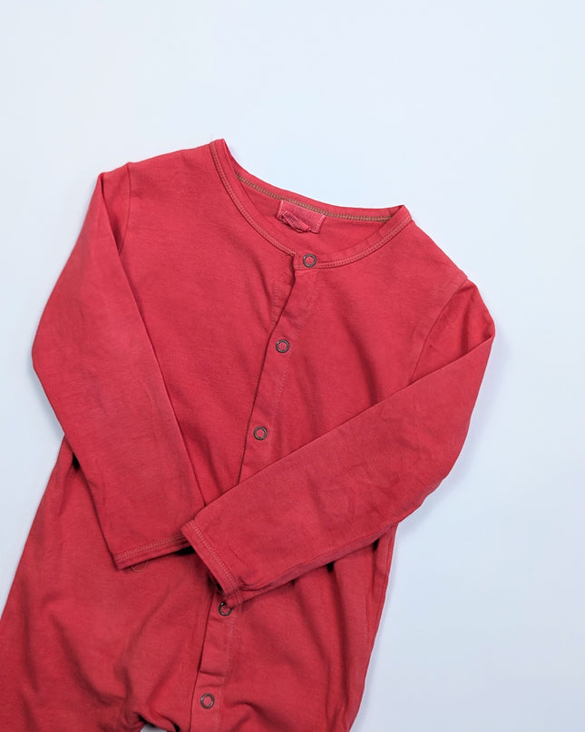 The Simple Folk - Pyjama rouge revalorisé - 18-24m