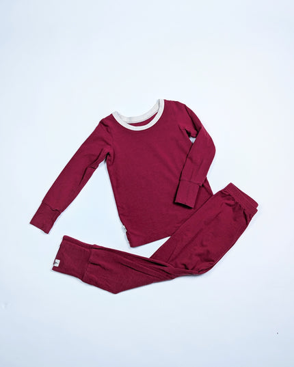 O'lou - Burgundy pajamas - 6-8y