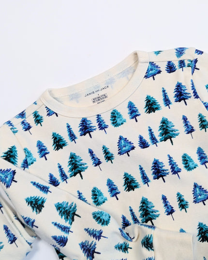 Janie and Jack - Pyjama sapins bleus - 4y