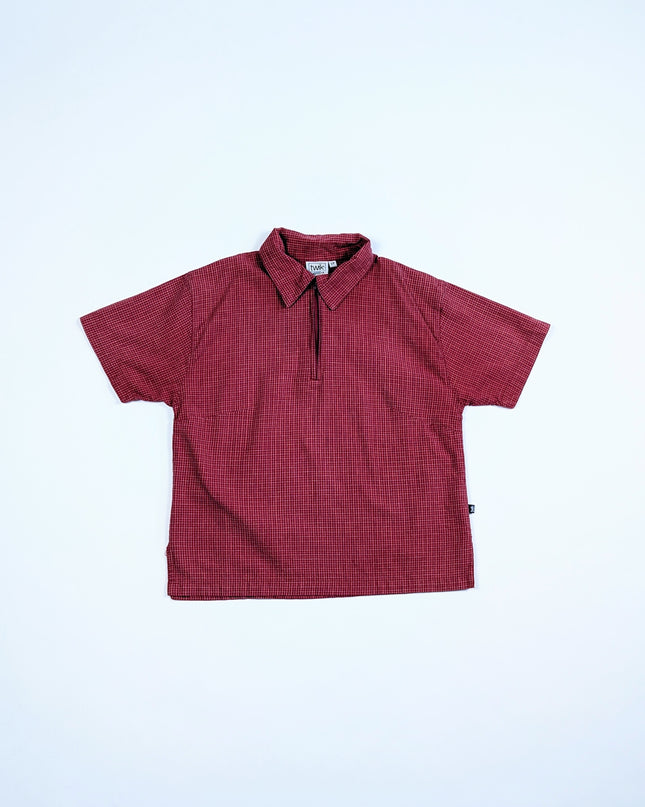Twik vintage - Chemise vichy rouge - 7-8y