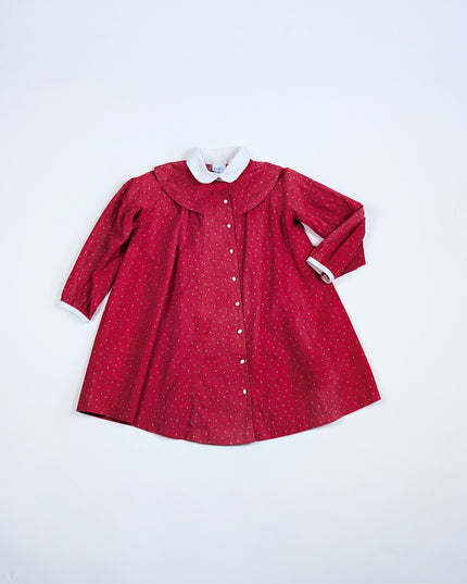 Her Majesty vintage - Robe rouge La parfaite - 6-7y