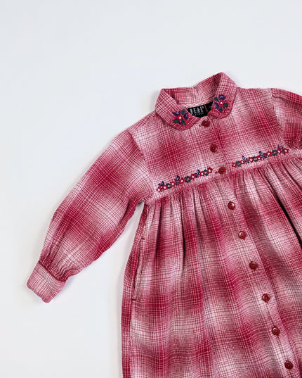 REAL vintage - Robe Petite flanelle - 4-5y