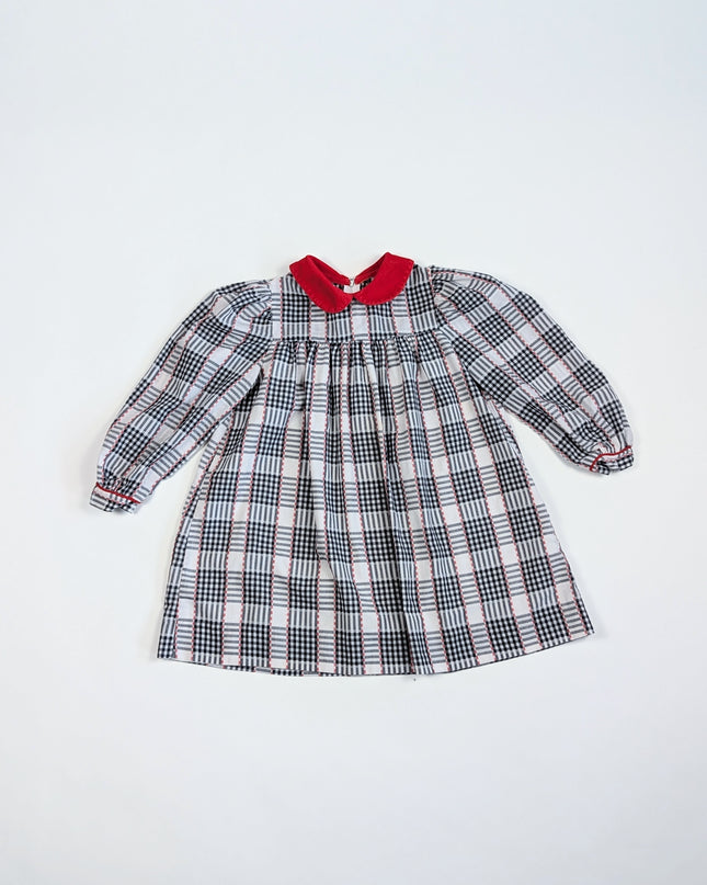 Vintage - Robe à carreaux - 4-5y