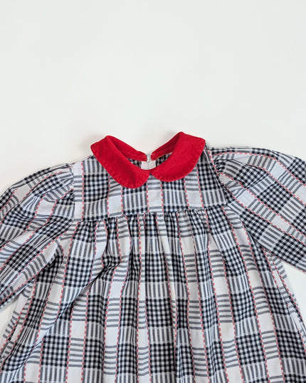 Vintage - Robe à carreaux - 4-5y