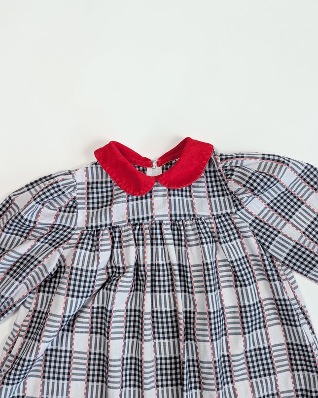 Vintage - Robe à carreaux - 4-5y