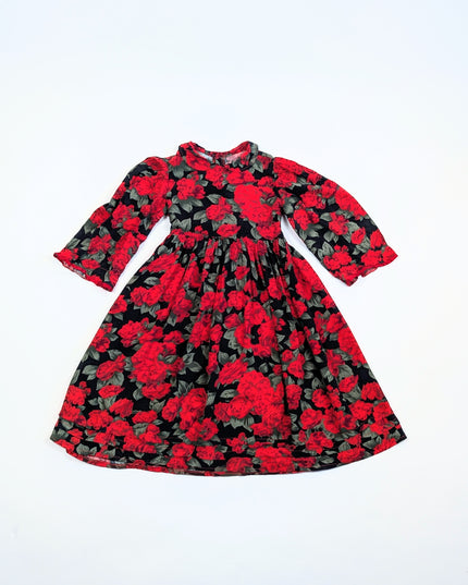 Françoise Bouthillier vintage - Robe vintage Poinsettias - 8y