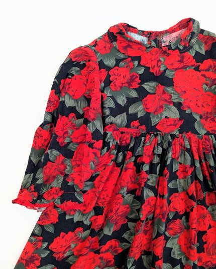 Françoise Bouthillier vintage - Robe vintage Poinsettias - 8y
