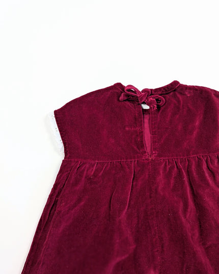 Robe vintage velours rouge - 3y