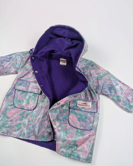 Manteau ciré mi-saison vintage - 3-4y
