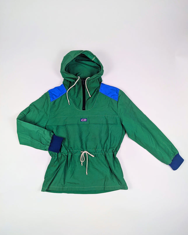Coupe-vent vintage vert - 10-12y