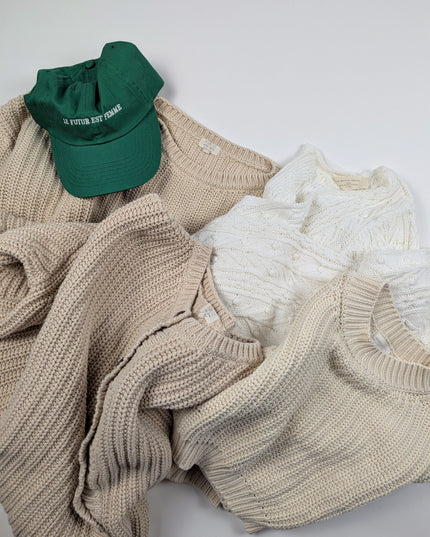 The Simple Folk - Tricot chunky sweater bio | FEMME - US4 (fait grand)