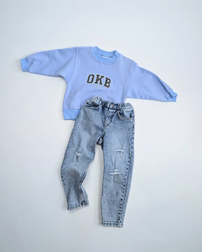 Oshkosh DEADSTOCK x Zara - Ensemble bleu ciel - 2-5y