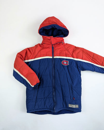 LNH Mighty Mac- Manteau d'hiver vintage les Canadiens de Montréal - 14y