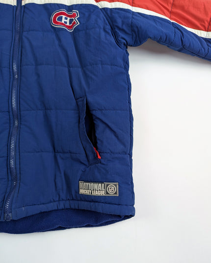 LNH Mighty Mac- Manteau d'hiver vintage les Canadiens de Montréal - 14y