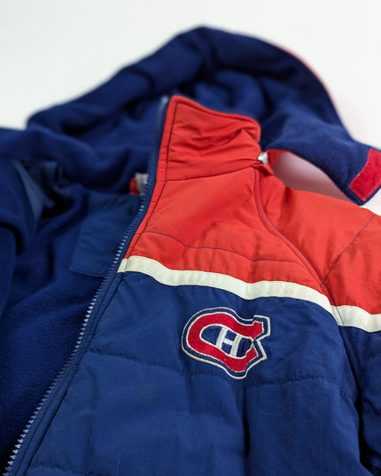 LNH Mighty Mac- Manteau d'hiver vintage les Canadiens de Montréal - 14y