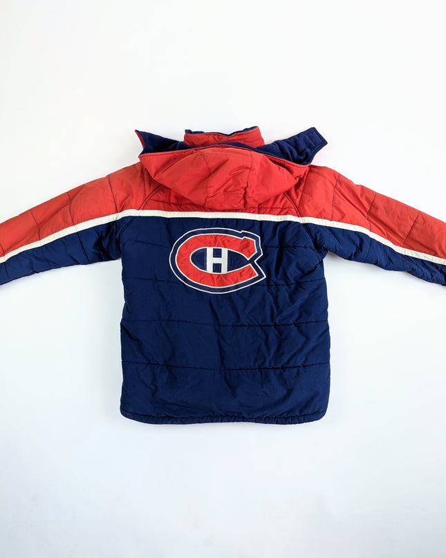 LNH Mighty Mac- Manteau d'hiver vintage les Canadiens de Montréal - 14y