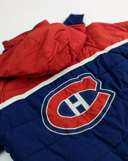 LNH Mighty Mac- Manteau d'hiver vintage les Canadiens de Montréal - 14y